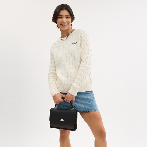 Klare Top Handle Bag In Signature Canvas - Picture 10 of 10